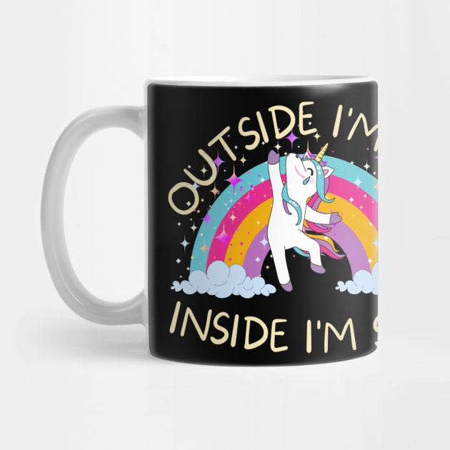 Outside I'm fab inside I'm sad by Marveloso